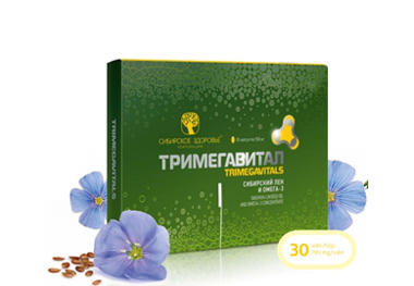 Trimegavitals  - Siberian linseed oil and omega-3 concentrate bổ sung nguồn Omega-3 và Vitamin E